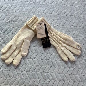 Vintage Aris Cream Knit Gloves